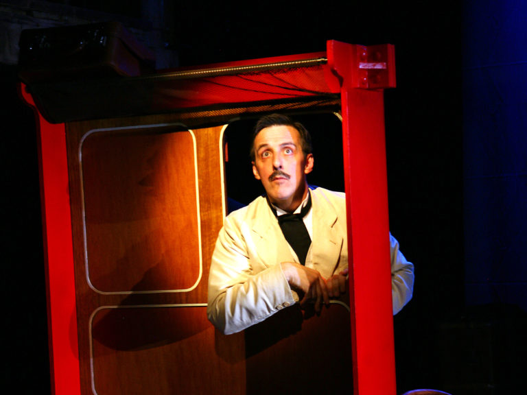 A production photo from Love on the Tracks