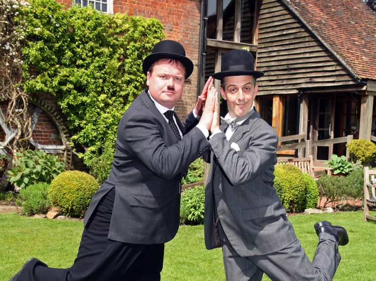 A photo of the cast of Laurel and Hardy